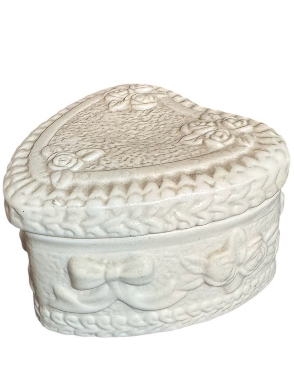 Heart-Shaped Ceramic Trinket Box
